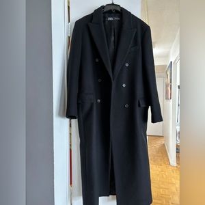 Zara Double Breasted Premium Manteco Wool Blend Coat - 9040/744 X-SMALL